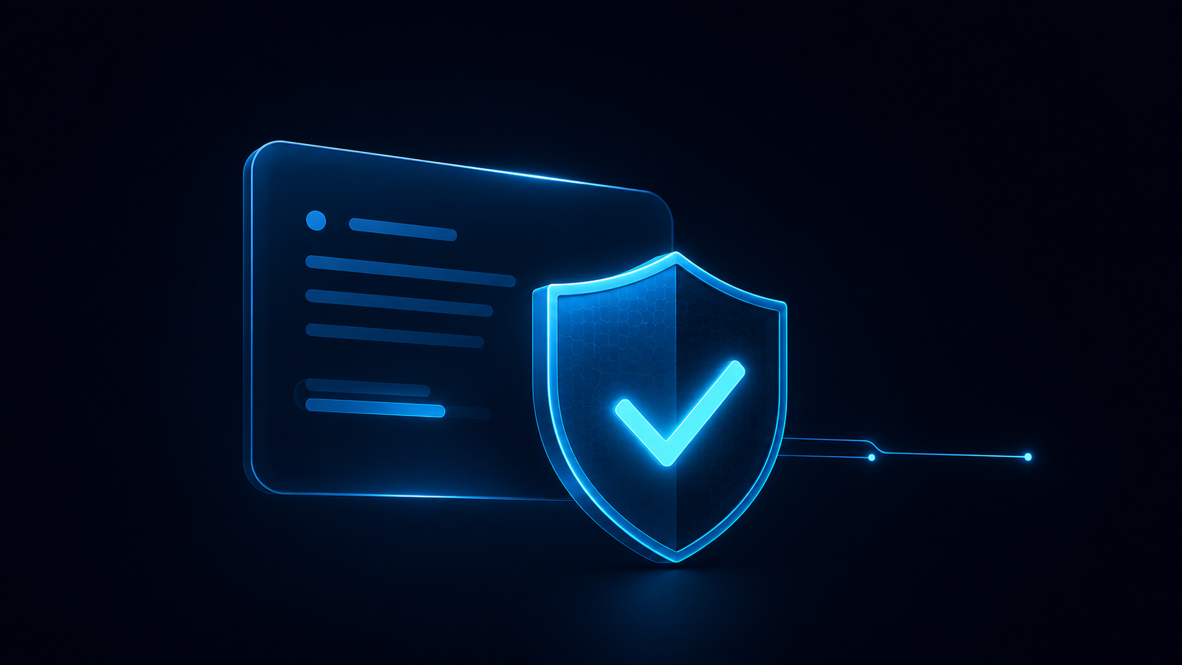 Ilustração representando confiança e verificação de prompts com inteligência artificial.